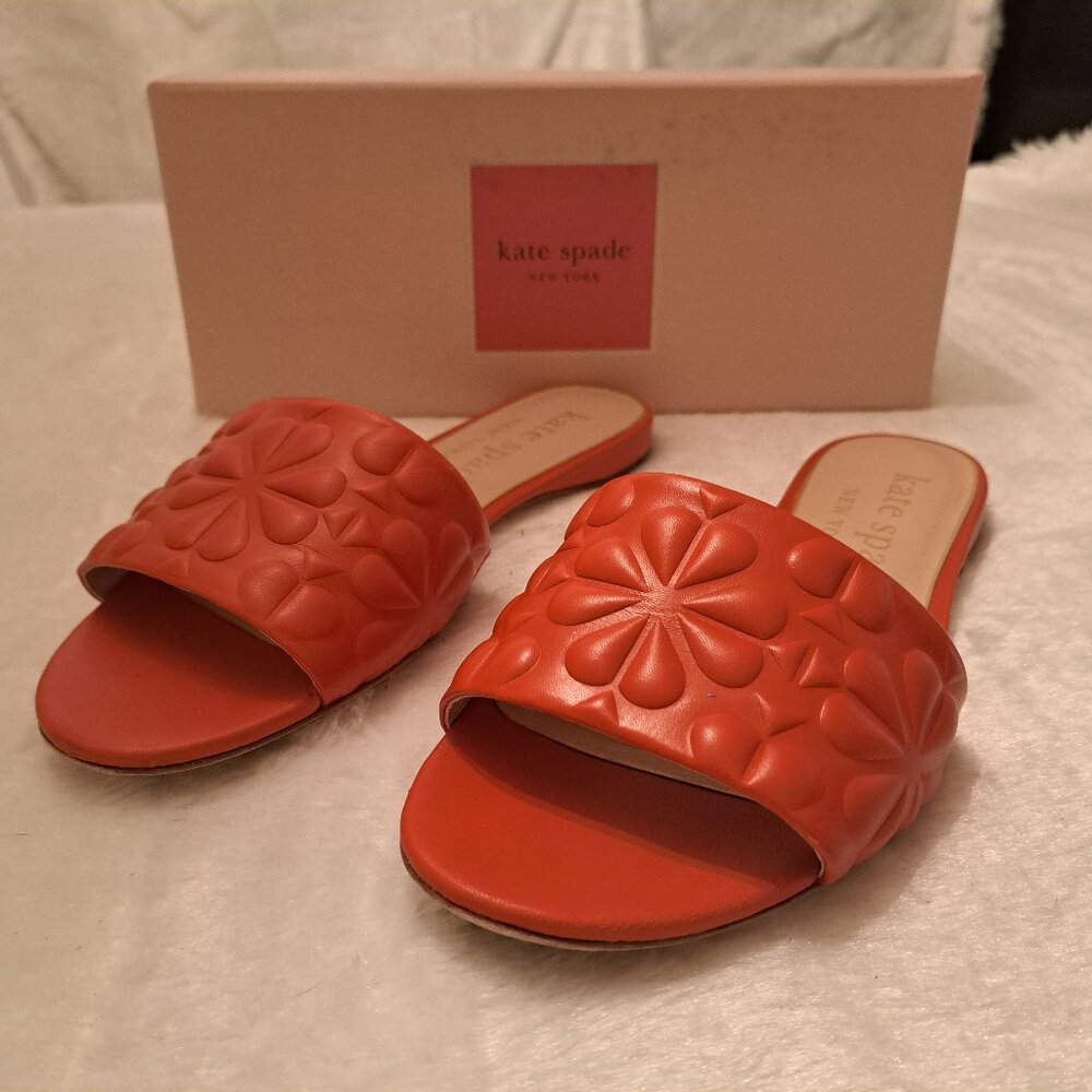 Kate Spade Emmie slide in dried apricot coloe